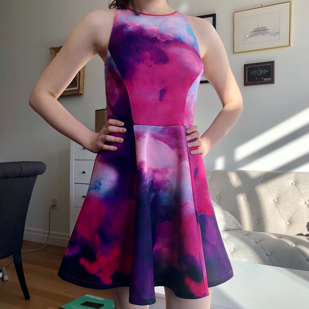 Ted Baker Pink Graduation Party Sun Dress Size 6-8